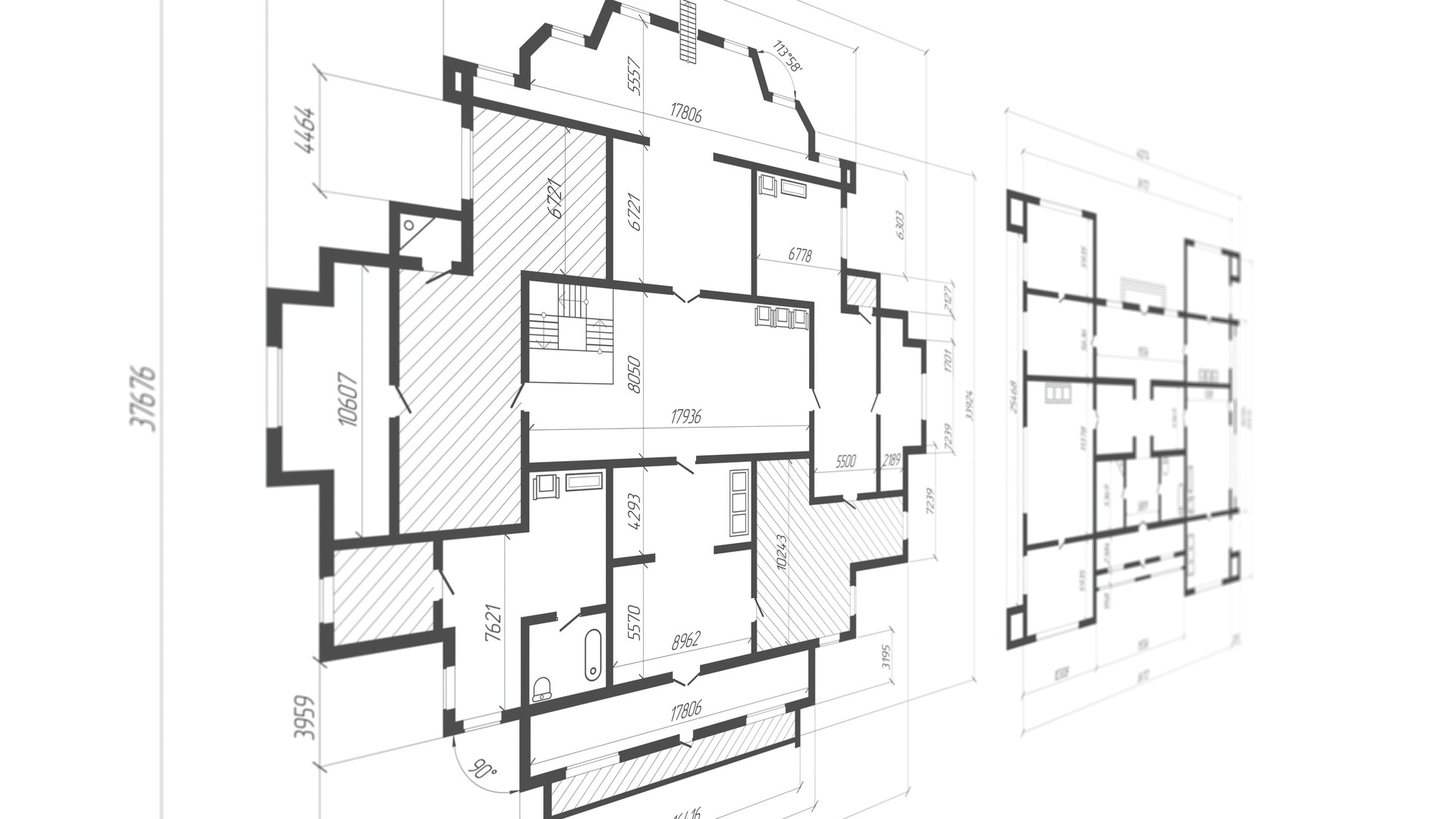 Architectural plan .House plan project .Engineering design .